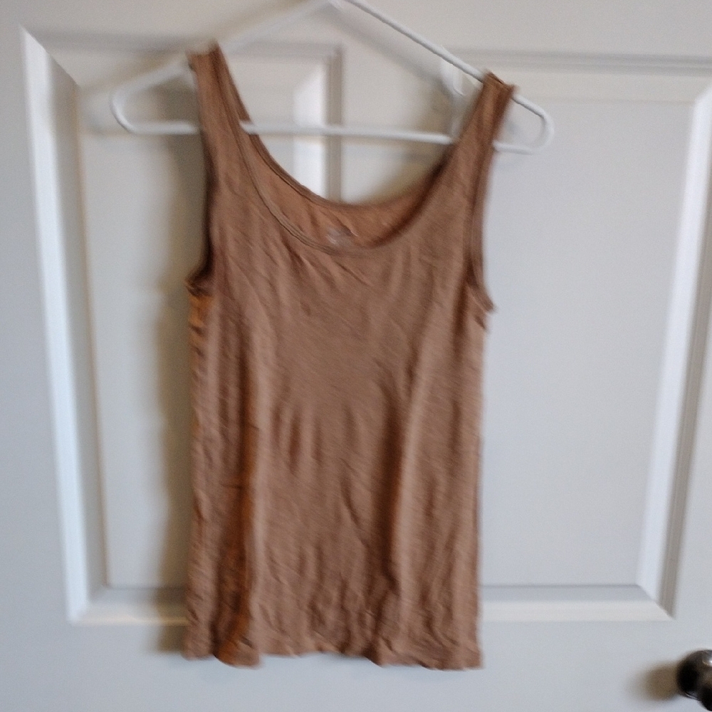 Mossimo Casual Tan Sleeveless Top